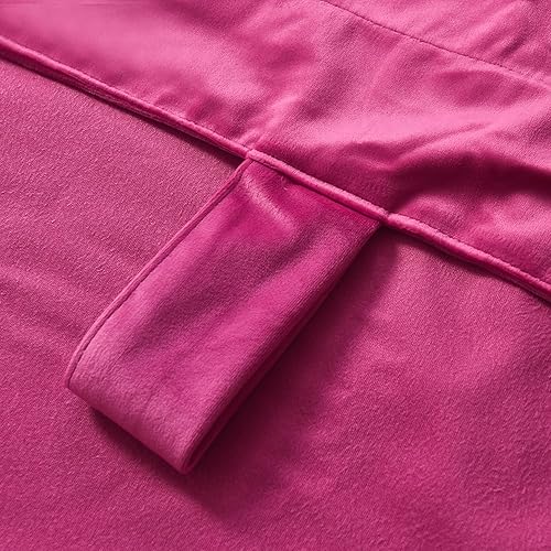 Miniatura 7 de Cortinas de terciopelo con aislamiento térmico para oscurecer la habitación, cortinas para sala de estar clásica y dormitorio, 52 x 96 pulgadas,