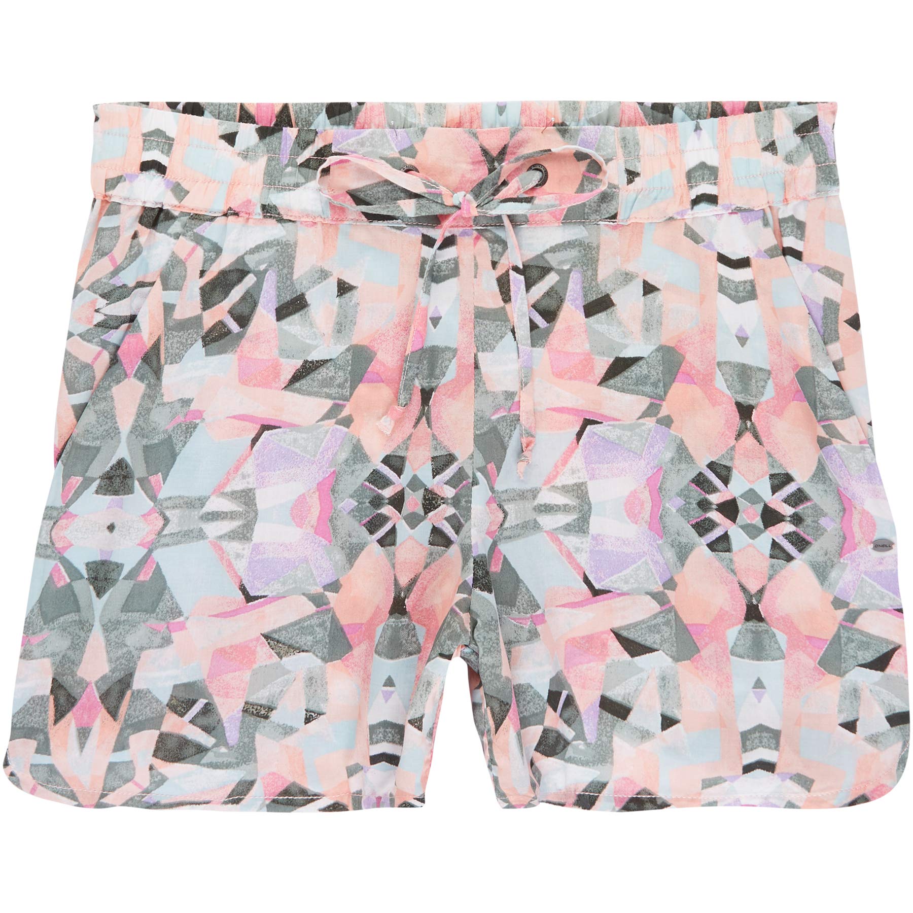 O'Neill Women Lw M And M Beach Shorts - White Aop With Green, X-Small