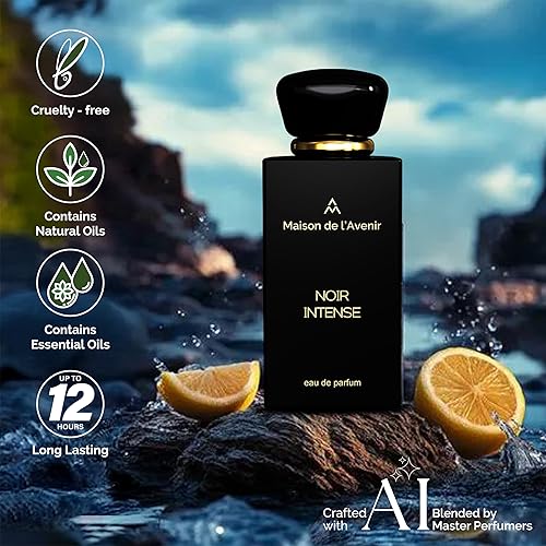 Miniatura 3 de Maison de l'Avenir Noir Intense - Unisex - Colonia para hombre - Perfume para mujer - Fougère aromático - con notas de lavanda, bergamota y pachulí