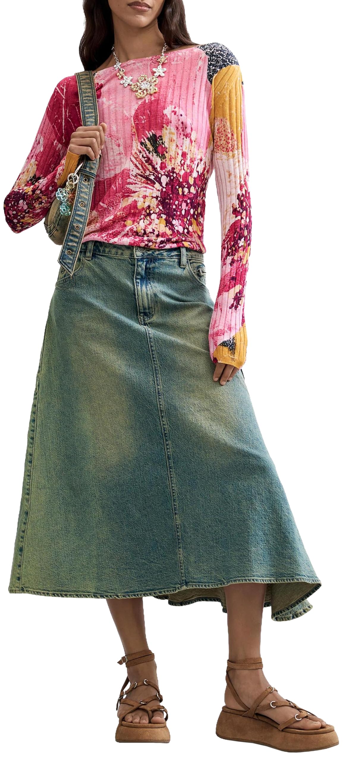 Desigual Damen JERS_Roses Sweatshirt