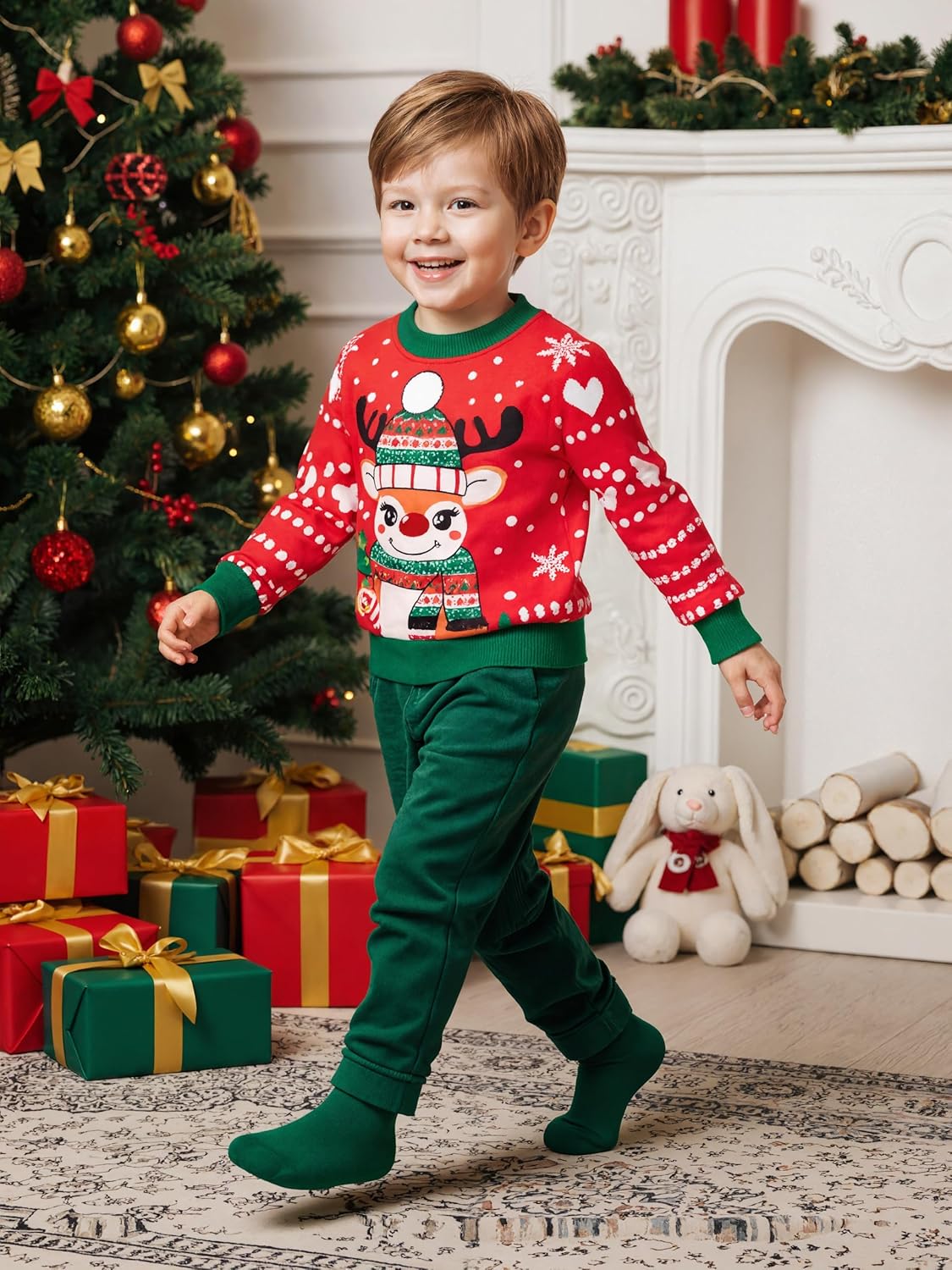 Toddler Boys Ugly Dogs Christmas Sweatshirt - Image 5