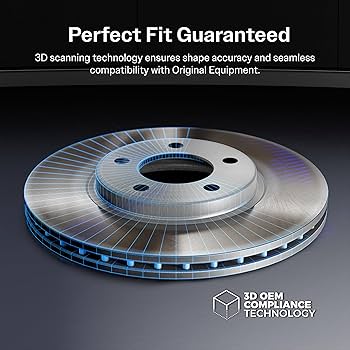 Genius Front Rear Coated Disc Brake Rotors Kit Replacement