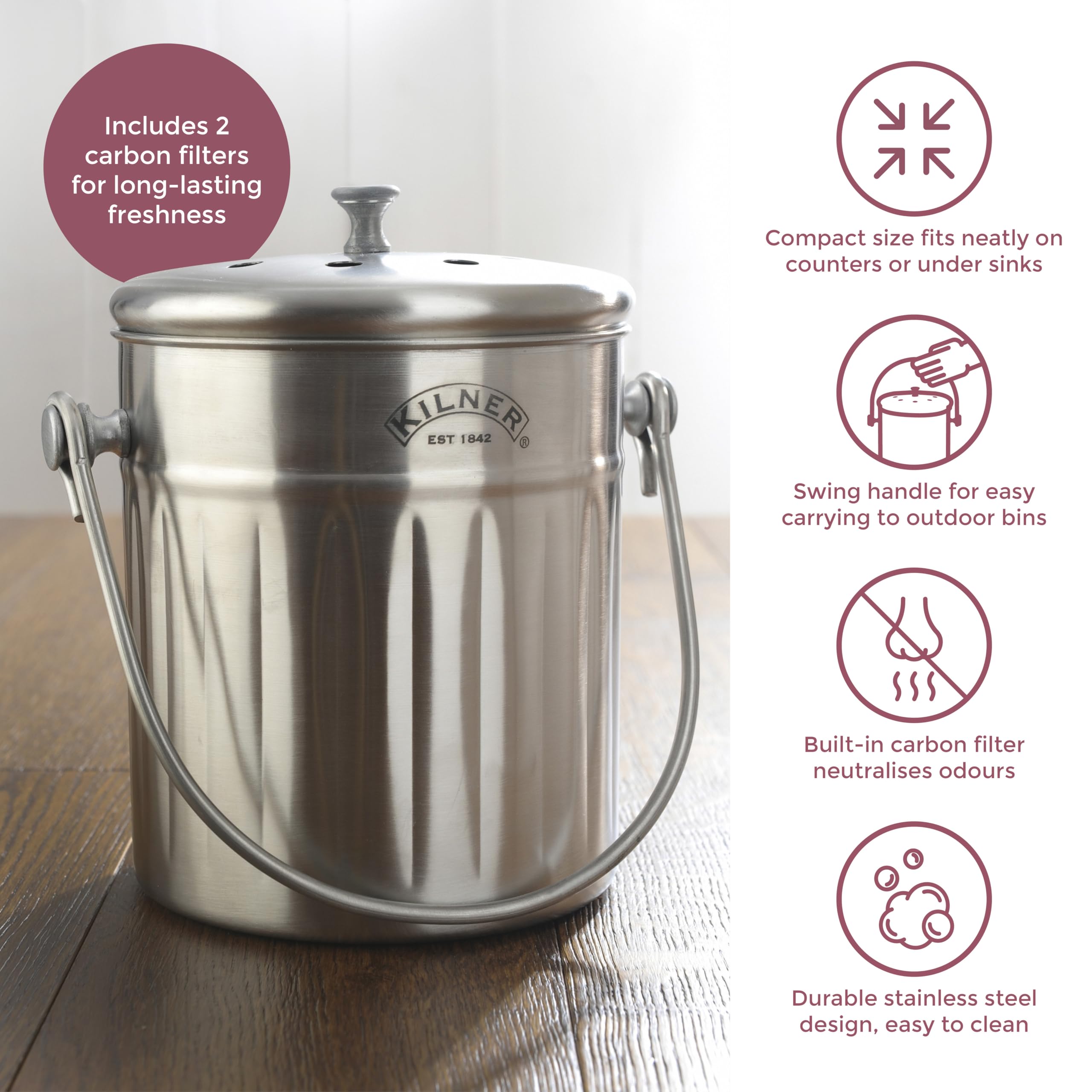 Kilner composteur de Table 2L