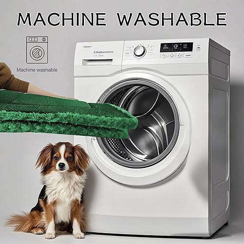 Miniatura 8 de Almohadilla de cama para perros  Tapete reversible de vellón para perros pequeños, medianos y grandes  Suave y lavable, antideslizante, para jaulas