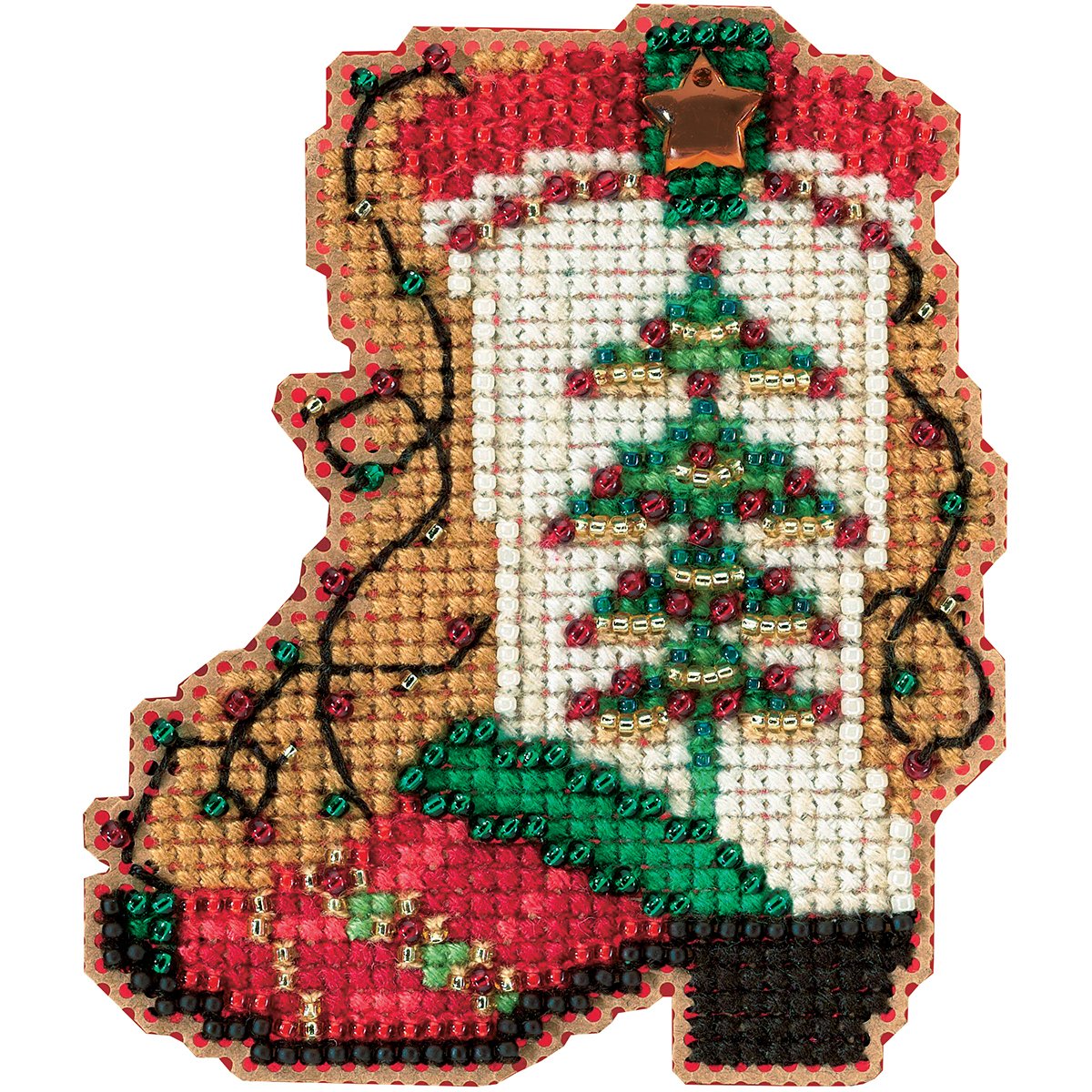 Luca-S Cross Stitch Kit Gold - Cabin by The Lake, B2410