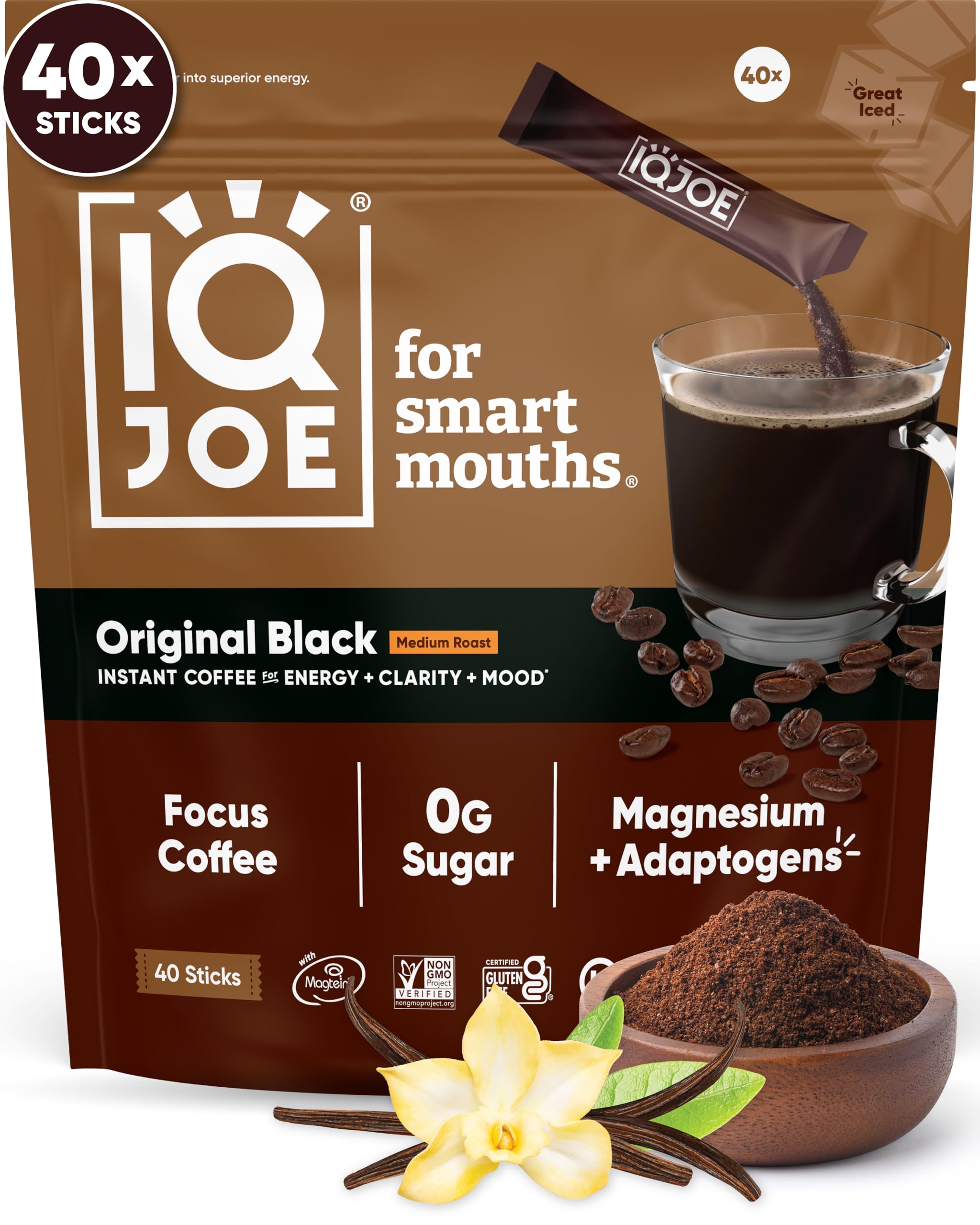 Amazon.com : IQJOE Mushroom Coffee Packets (40 Servings) Lion's