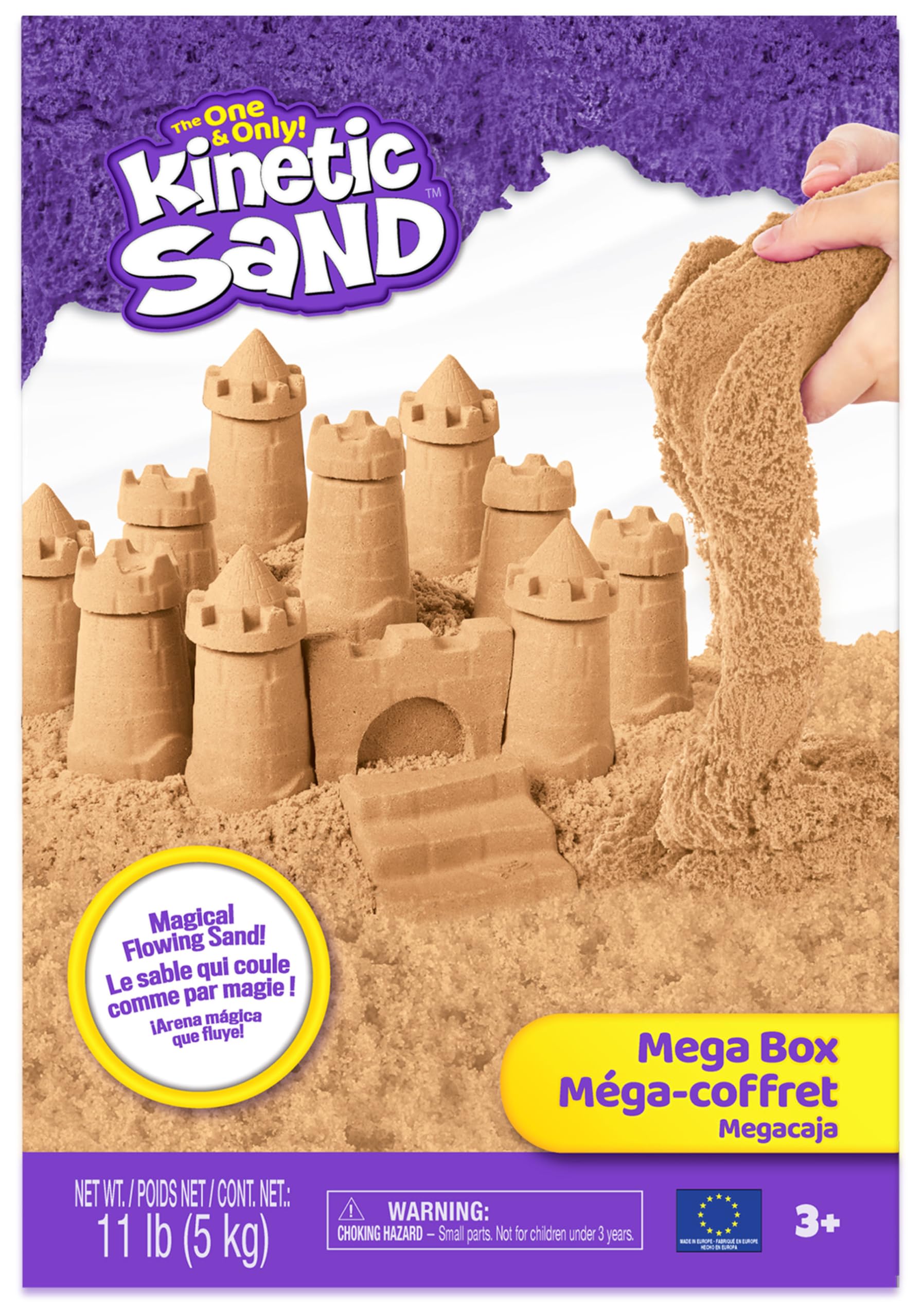 Kinetic Sand 5 kg Nachfüllset Naturbraun - original aus Schweden, ab 3 Jahren