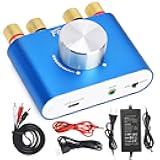 Facmogu F900S 160W Mini Bluetooth 5.0 Power Amplifier, 2 Channel 80Wx2 Stereo Hi-Fi Digital Amp, Portable Wireless Audio Receiver Sound Speaker Amplifer, AUX/USB/Bluetooth Input & 12V Power Supply