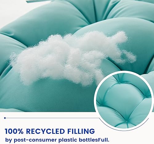 Miniatura 9 de BLISSWALK Cojín para silla de patio Adirondack, mecedora con respaldo alto, cojín para silla de asiento de exterior de 48 x 21 x 4 pulgadas,