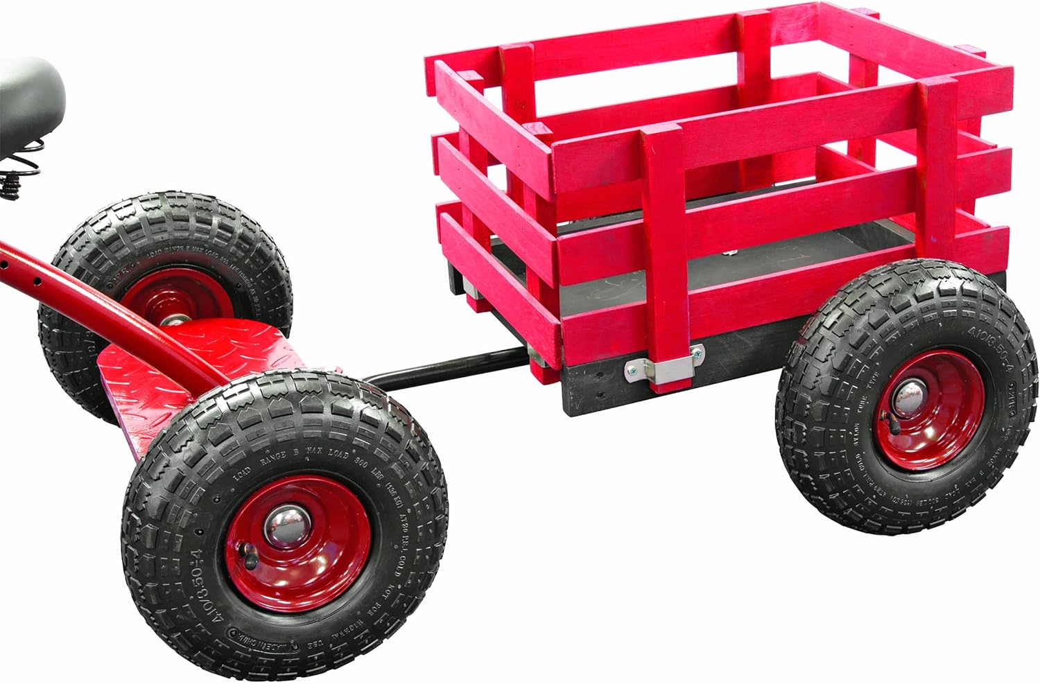 Gener8 Tricycle Trailer in Classic Red Easy Attachment Durable Design Inflatable Tires 44 lbs Weight Capacity Perfect for Hauling Toys Picnic Supplies and Outdoor Adventures Ages 3-7