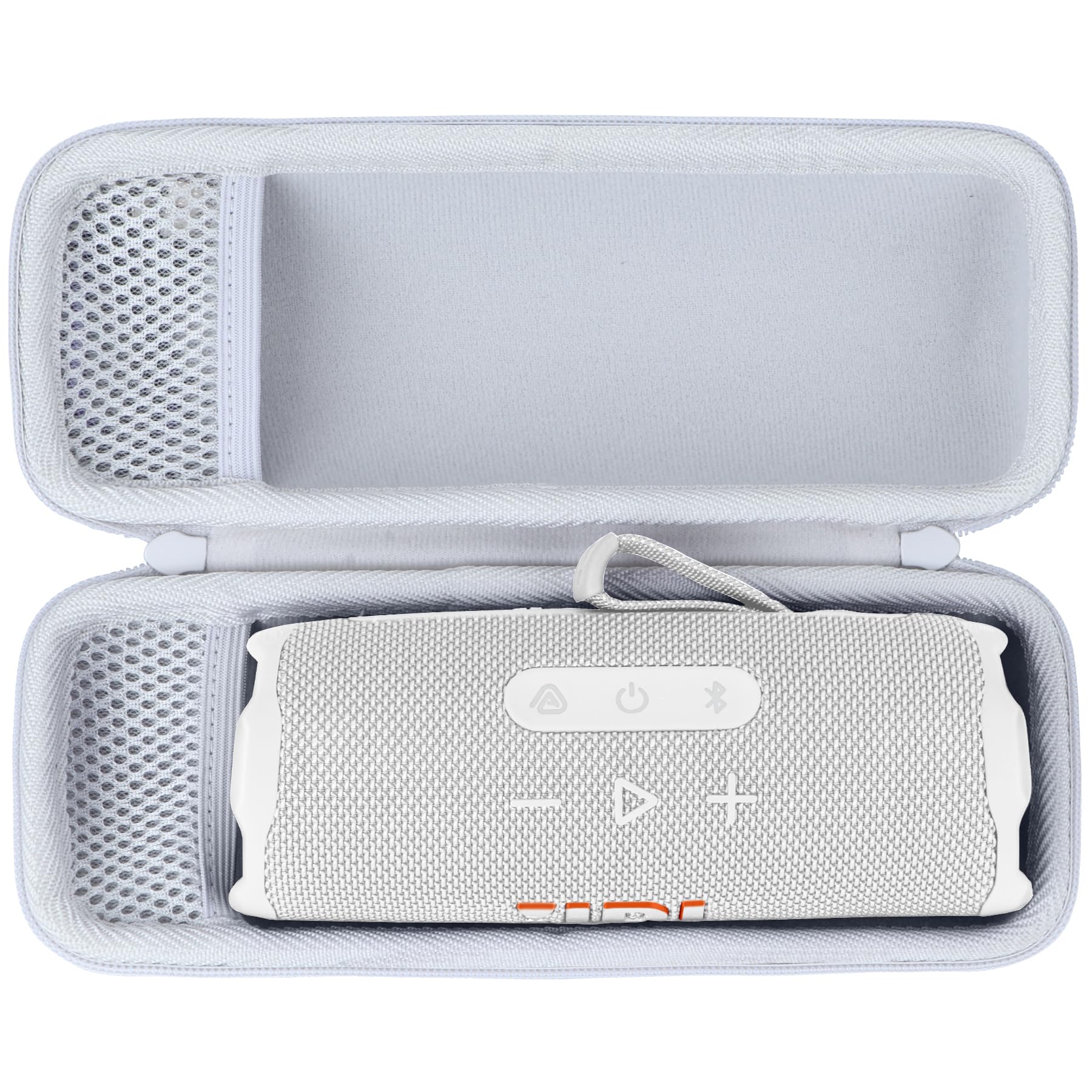 Lebakort Hard Case Compatible with JBL Flip 7/6 / 5/4 Waterproof Portable Bluetooth Wireless Speaker (Off White Case)Global Recycled StandardGlobal Recycled StandardGlobal Recycled Standard