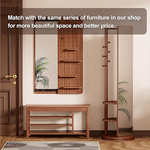 Miniatura 9 de with Space for Boots,Shoe Rack, Shoe Bench, 3-Tier,Wooden Frame,flip-up Storage Compartment,Hidden Storage,Space-Saving,Entrance, Corridor,Front