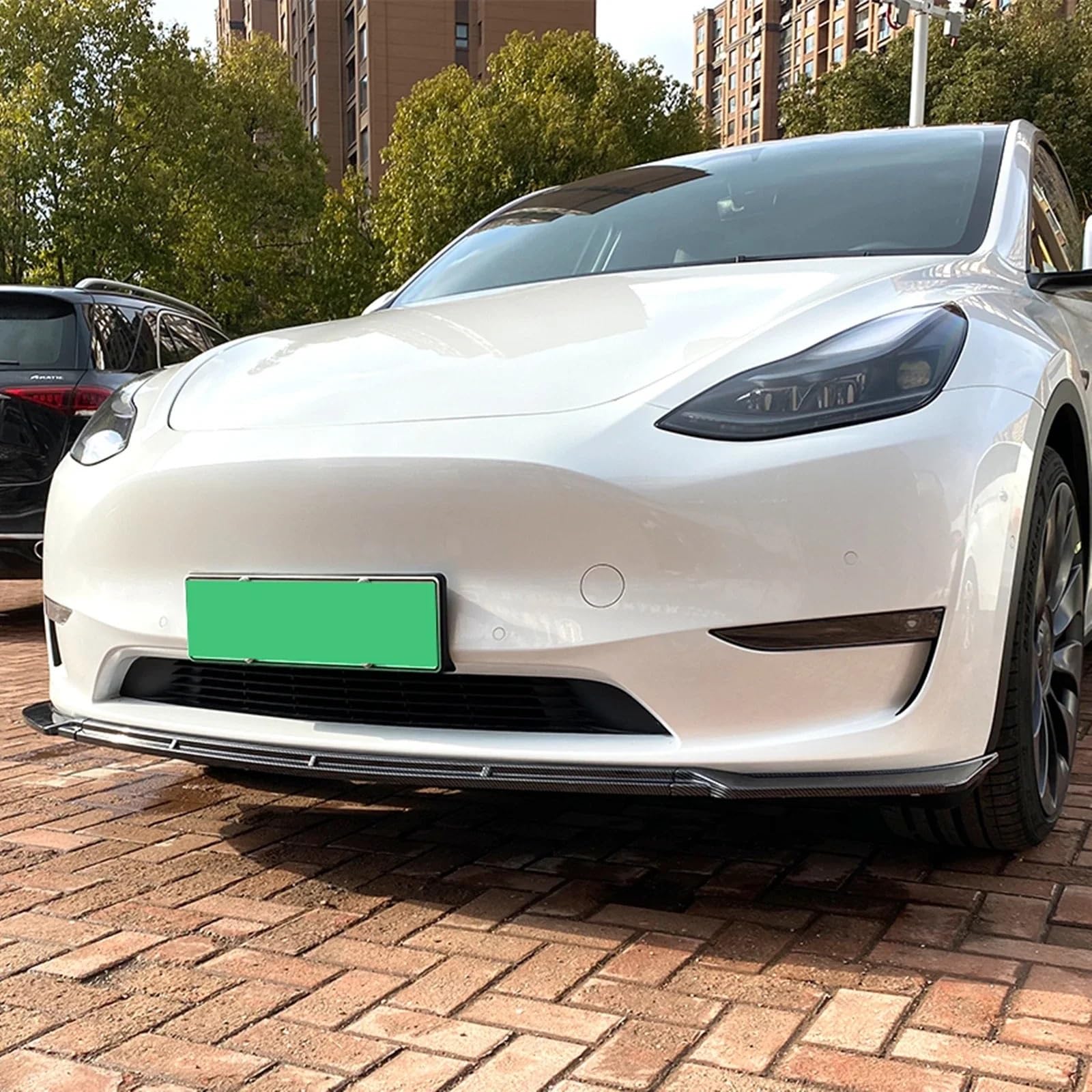 Do Tesla Model Y ABS Glossy Black Przedni zderzak