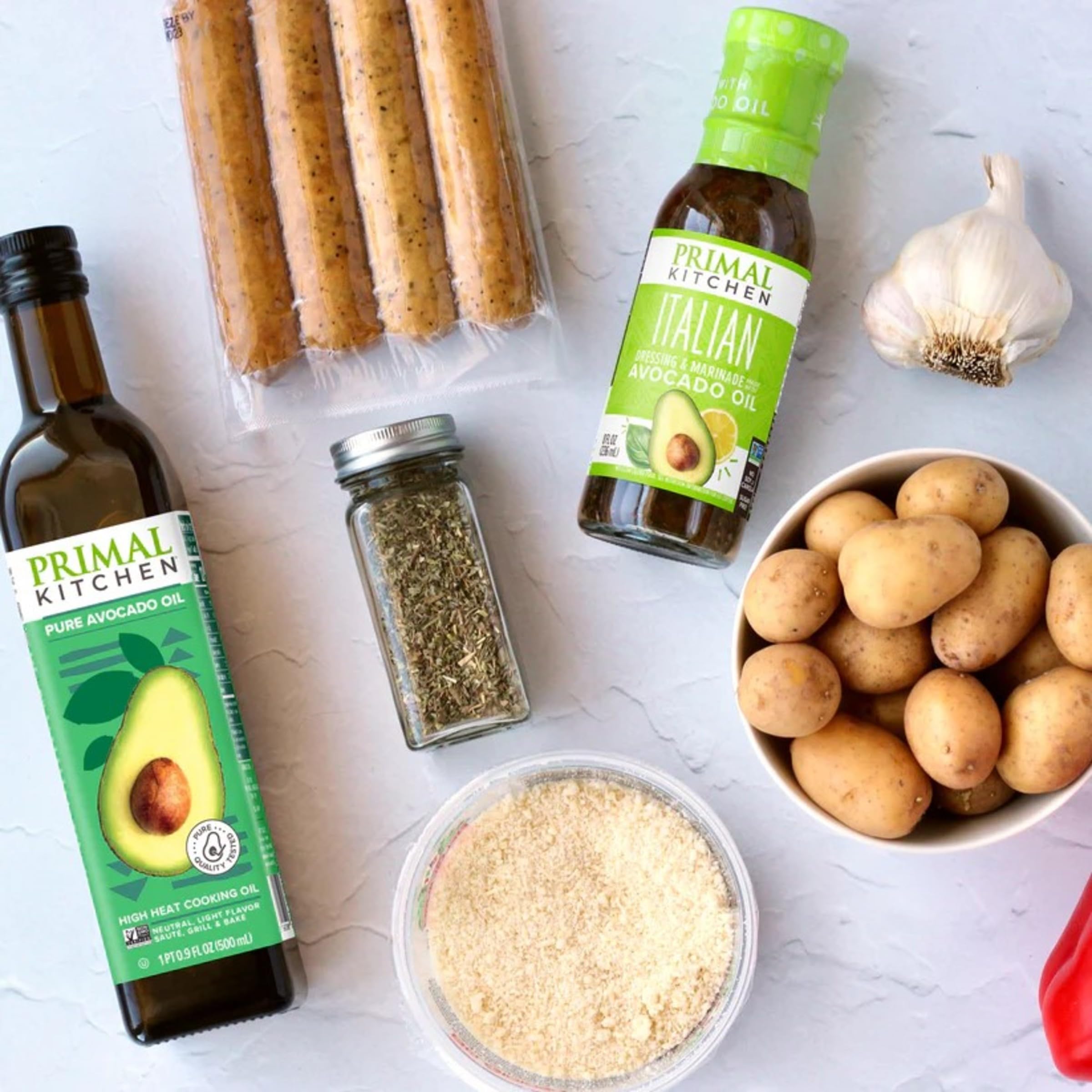 Primal Kitchen Vinagreta y Marinada de Aceite de Aguacate Sin Gluten Italiana 8 fl oz