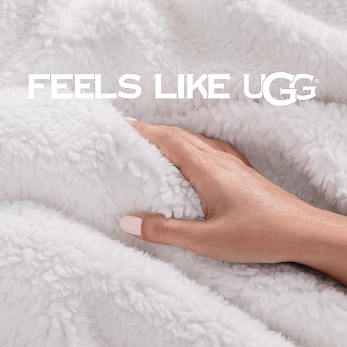 Miniatura 4 de UGG Bliss Manta de Lana de Felpa Suave de Vellón Mantas Esponjosas para Cama o Sofá de Gran Tamaño Cálida Reversible Lavable a Máquina Peso Medio