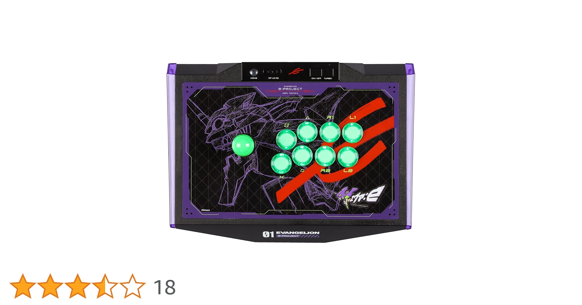 Amazon | EVANGELION e:PROJECT ARCADE CONTROLLER【PC・PS4・PS3