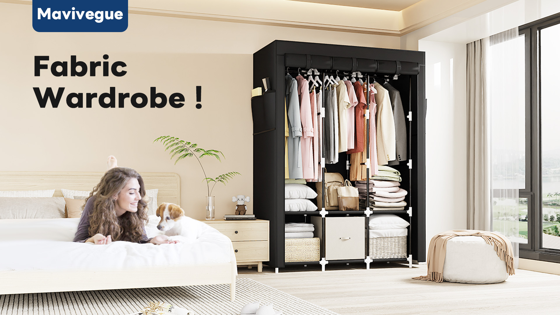 Amazon.com: Mavivegue Portable Closet, 50 Inch Wardrobe Closet