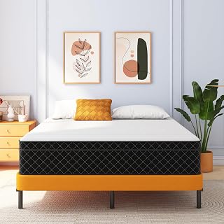 Swbvs 12 Inch Queen Hybrid Mattress in a Box - Memory Foam & Pocket Springs, Medium Firm, Cooling Breathable, Pressure Relief & 120 Night Trial