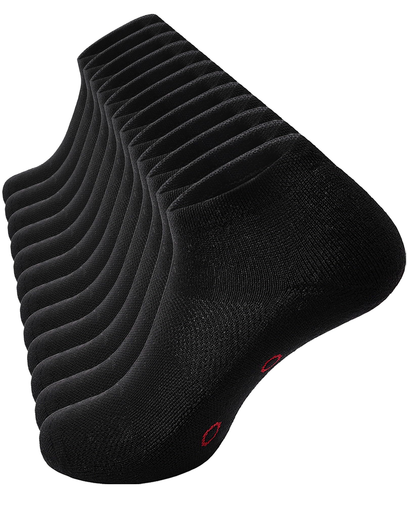 Ankle Socks Light Cushioned 6 Pack Foot Massage Acupressure Pointer Low Cut Light Exercise US 6-12