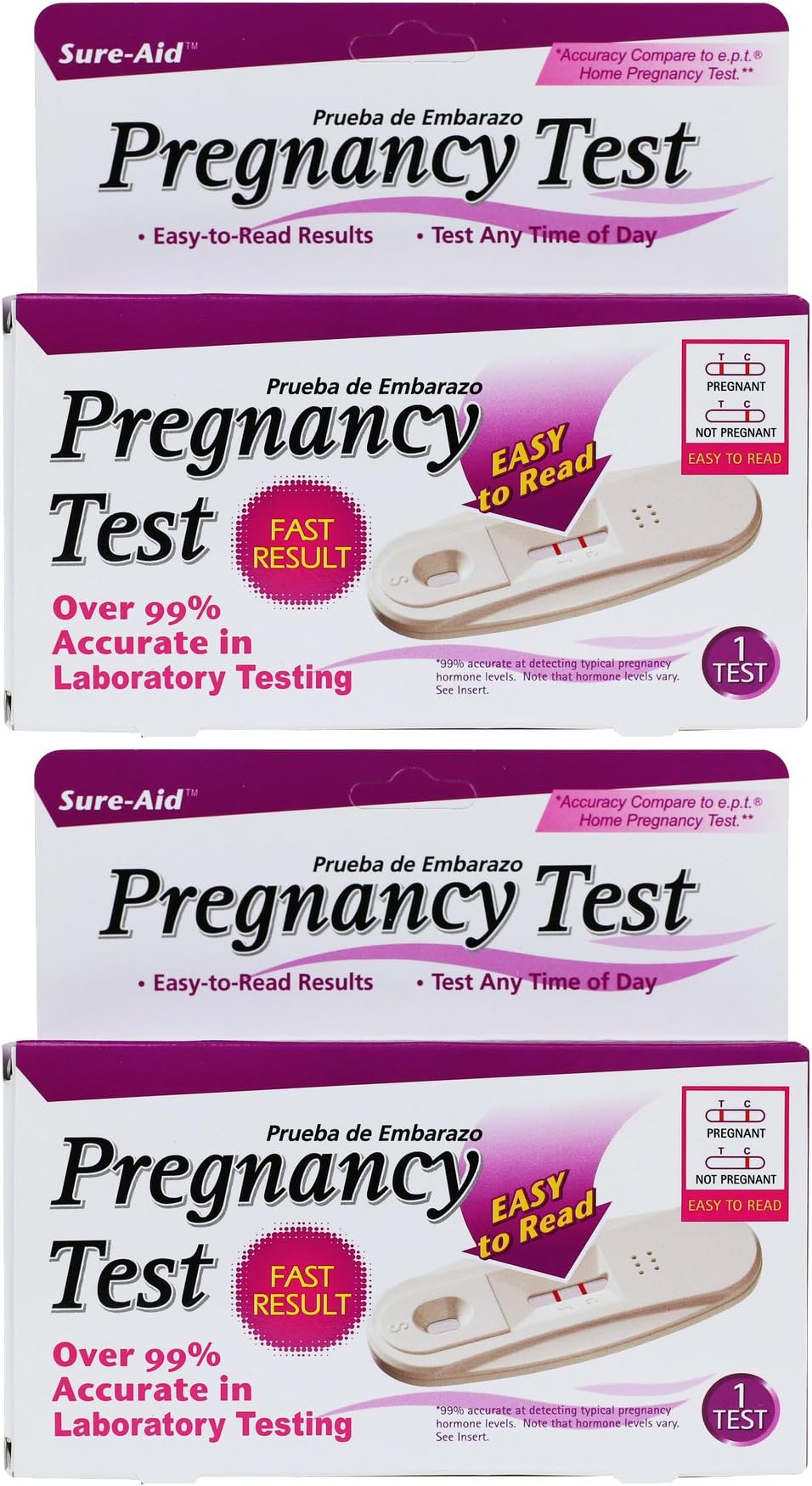 Sure-Aid Pregnancy Test - Fast Result (2 Pack)
