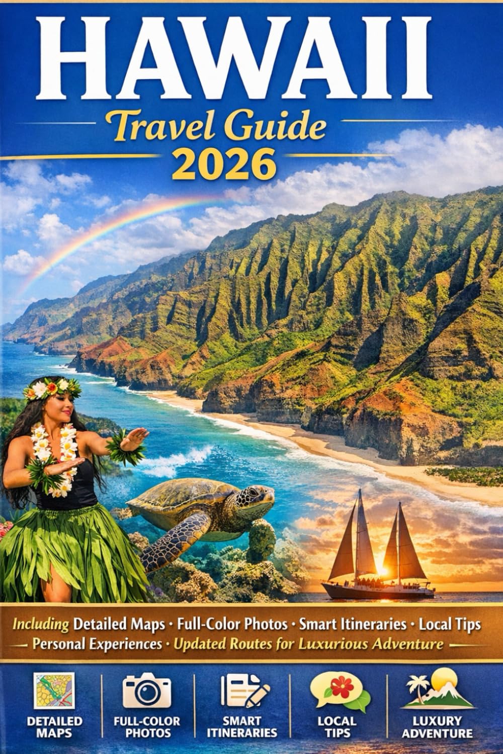 Hawaii Travel Guide 2026: Including Detailed Maps, Full-Color Photos, Smart Itineraries, Local Tips, Personal Experiences and Updated Routes for Luxurious Adventure