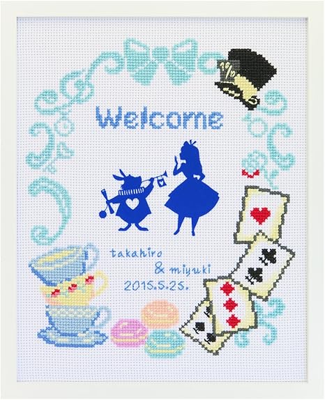 Amazon オリムパス製絲 クロスステッチ 刺しゅうキット ディズニー ウェルカムボード 不思議の国のアリス 白 7467 刺しゅうキット 通販 Amazon オリムパス製絲 クロスステッチ 刺しゅうキット ディズニー ウェルカムボード 不思議の国のアリス 白 7467 刺しゅうキット 通販