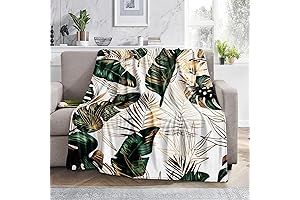 Bedbay Green Philosophy Leaf Blanket