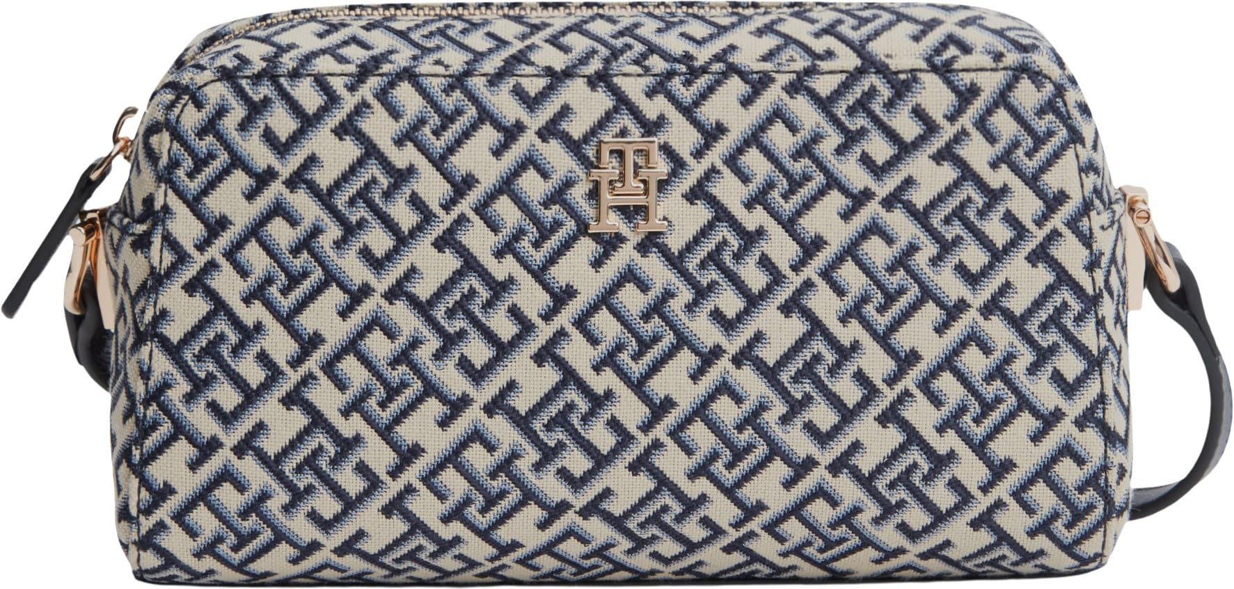 Tommy Hilfiger Women Th Grace Camera Bag Jacquard AW0AW18864 Crossover, BLUE, One Size