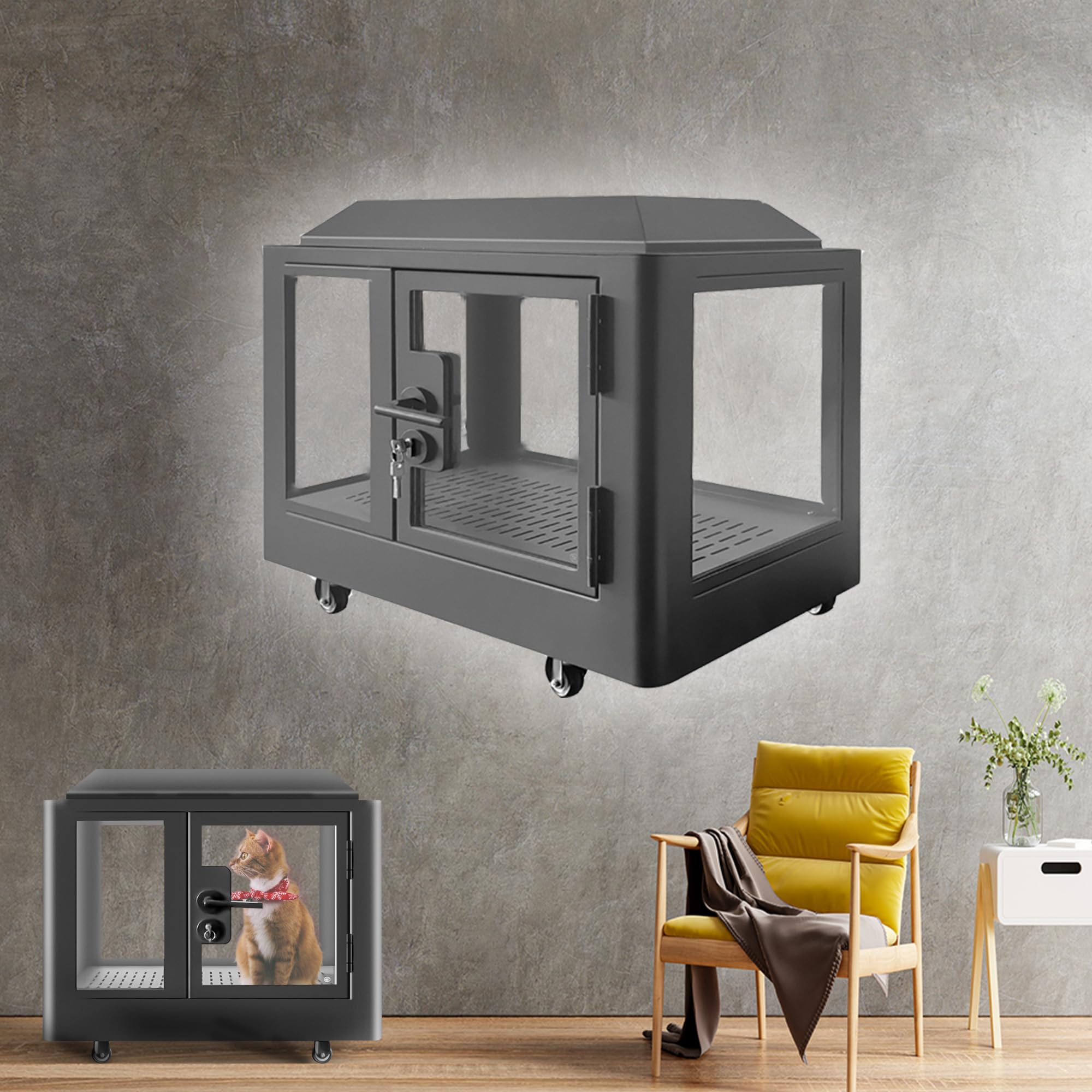 Amazon | ペット用防音室 犬小屋 調節換気ファン付き 吸音 ペット  