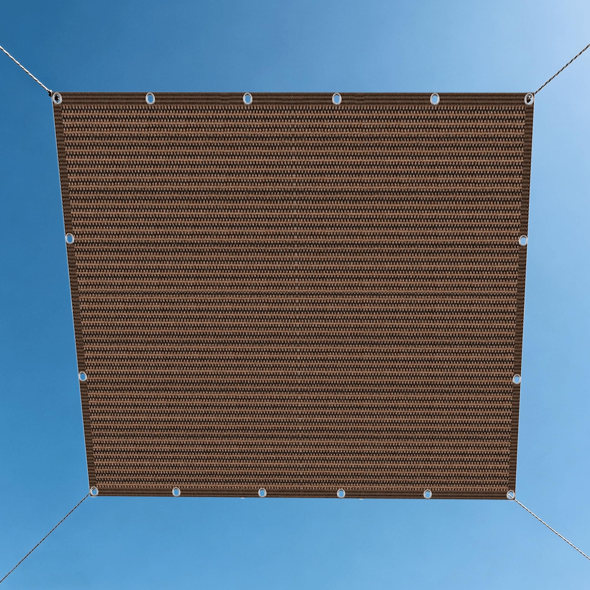 Filet d'ombrage 1.8x6m brun anti-UV respirant pour jardin et serre