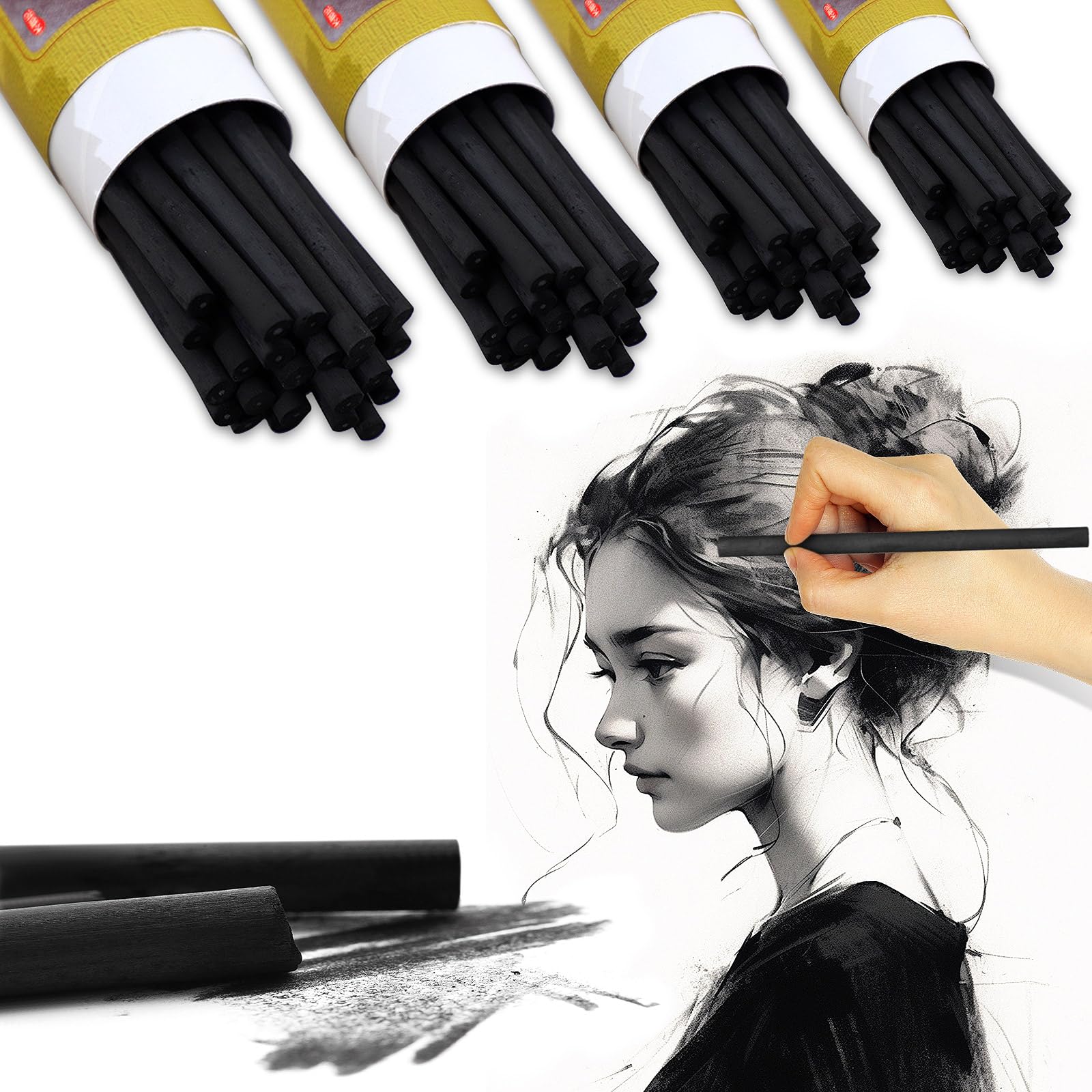 Maries Cotton Charcoal Carbon Charcoal Sketch Pen ... – Vicedeal