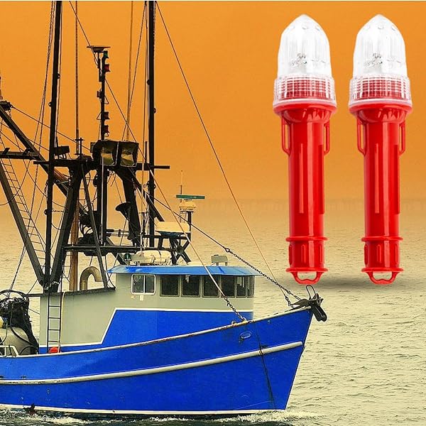Set Di Razzi Di Segnalazione Marittima A LED Da 2-19 Cm Di Luce Di Emergenza Marina | Impermeabile E Antiurto - Segnale Di Emergenza Galleggiante Leggero Da 110 G Per Barca Kayak Rafting Pali - 4