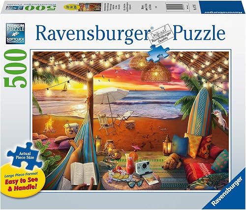 Ravensburger Cozy Cabana 500 Piece Jigsaw Puzzle for Adults & Kids Age 10 Years Up