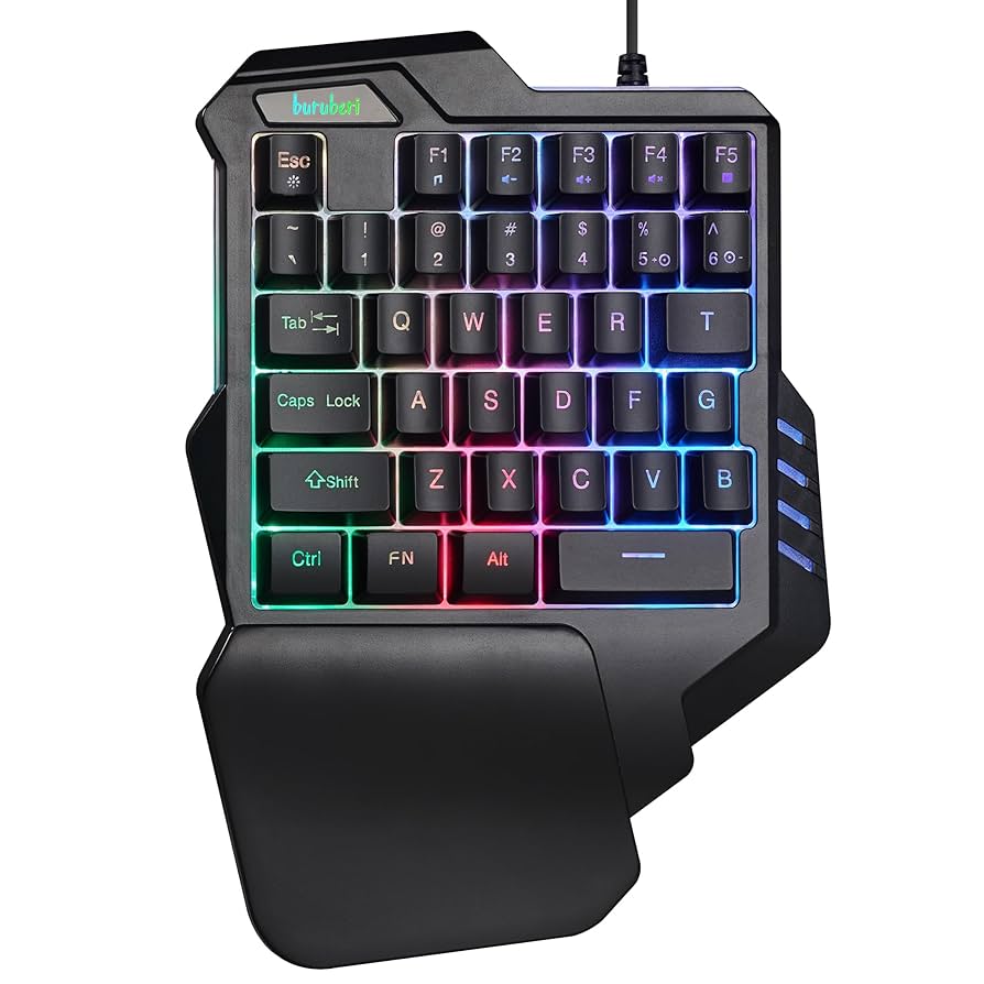 Win&Mac対応 ゲーミングキーボード 片手キーボード 持ち運び便利有線 Amazon.co.jp: buruberi ゲーミングキーボード 片手キーボード