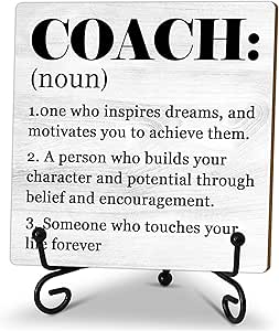 Amazon.com: Coach Noun Wooden Sign-Coach Definition - Coach Mentor ...