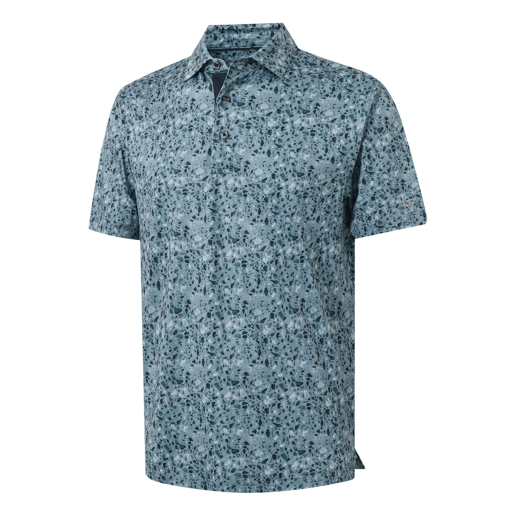 M MAELREG Mens Golf Shirt Short Sleeve Dry Fit Print Moisture Wicking Performance Patterns Collared Polo Shirt — view 44