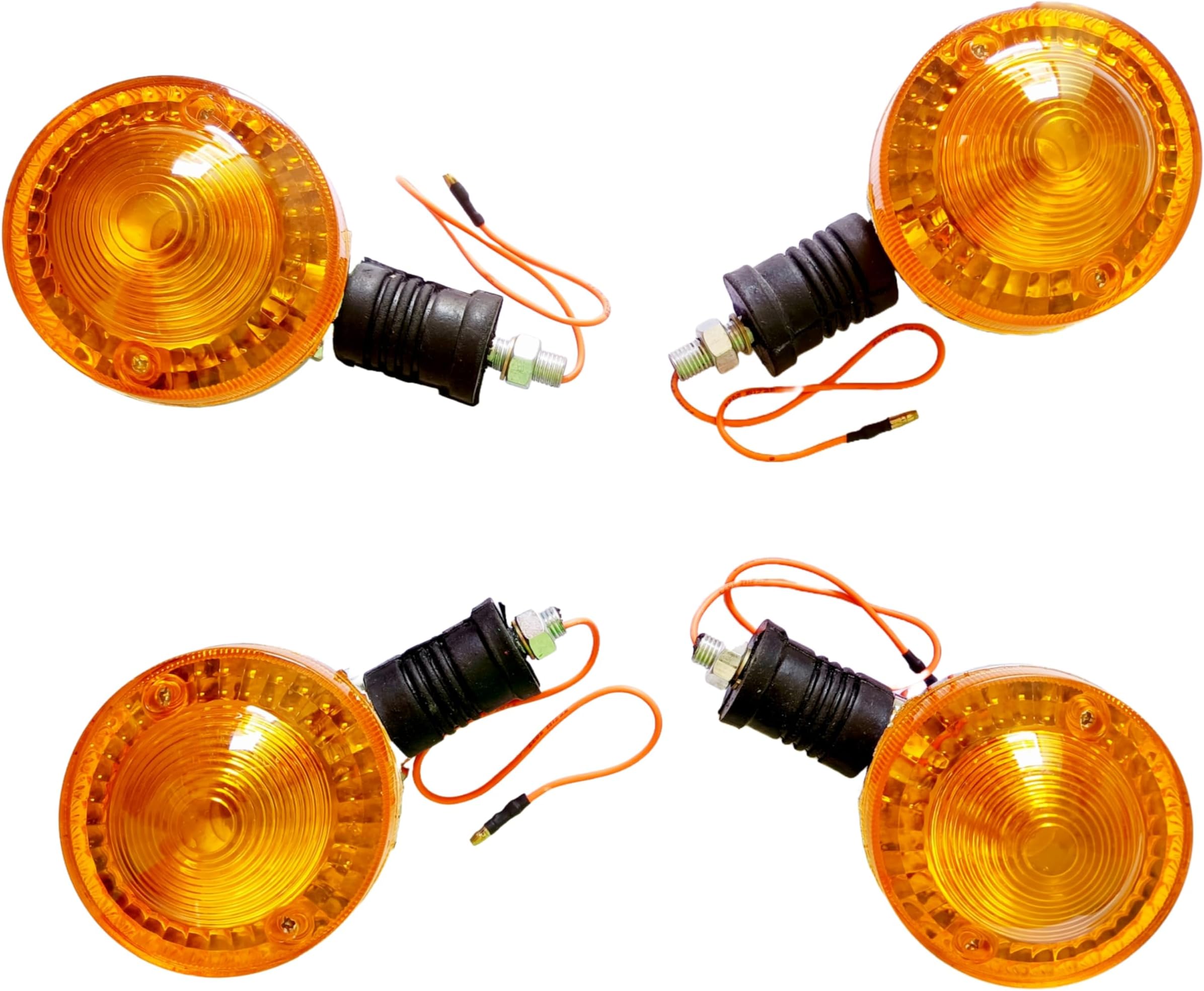 Blinker Indicator Assly. Compatible for Yamaha RX-100 / Rx 135 (Front and Rear) (Set of 4)