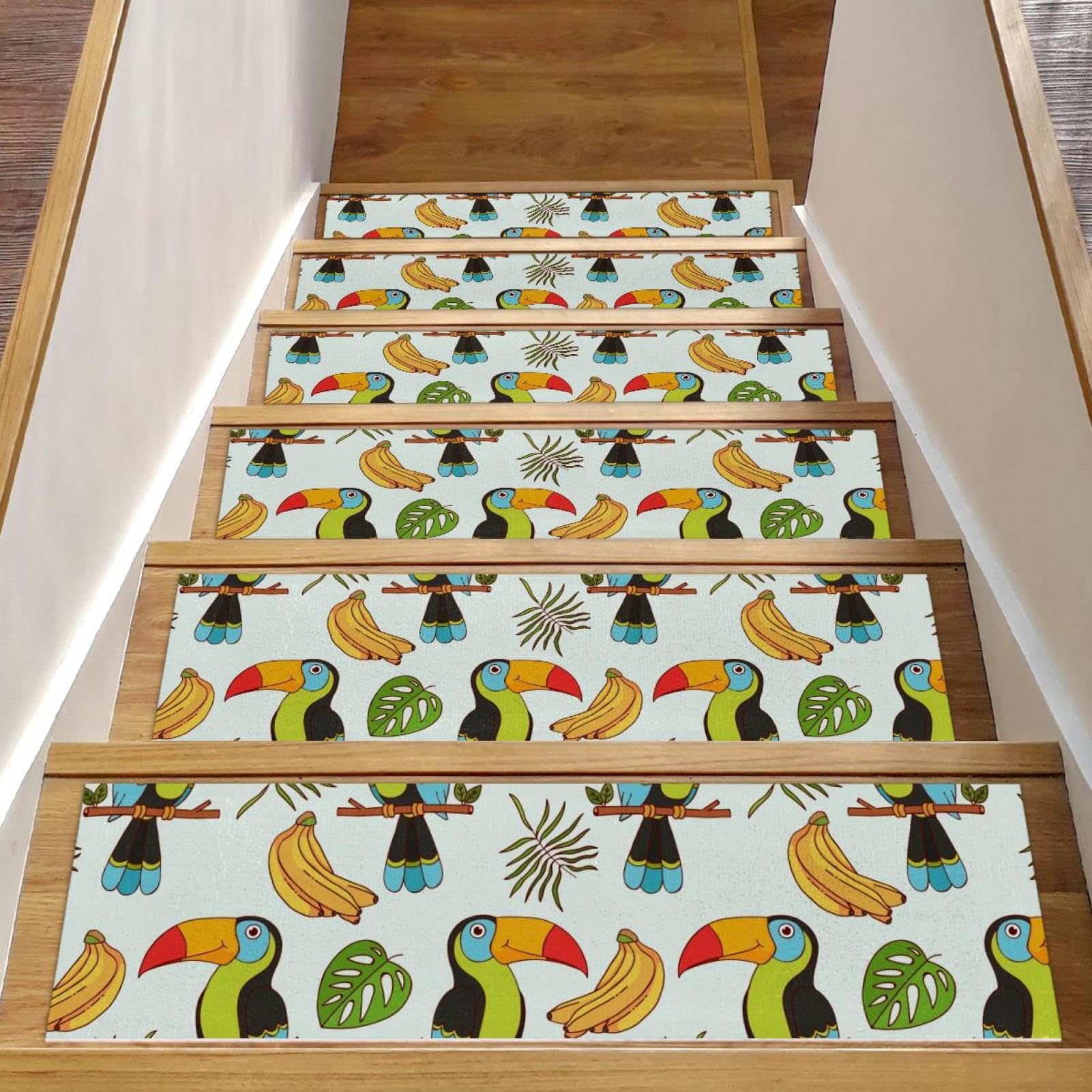 Peldaños antideslizantes para escaleras de madera que protegen a niños y perros pack de 15