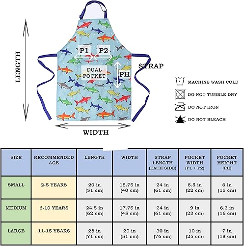 Miniatura 3 de Delantal para niños - cocina, jardinería, artista, pintura, limpieza, horneado, cerámica, chef, cocina, regalo para niños, niñas