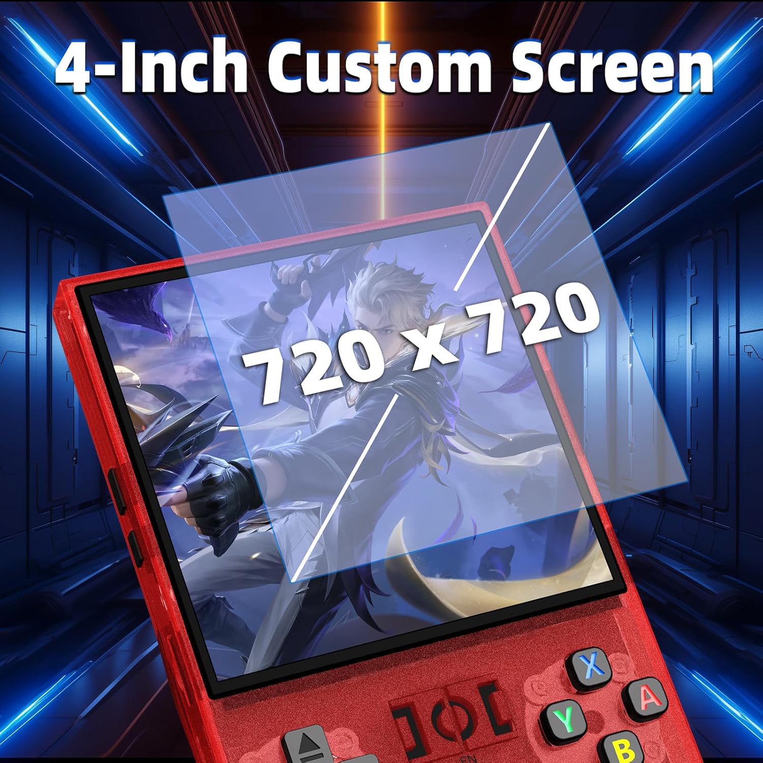 R36MAX Retro Handheld Game Console, 4.0 Inch IPS Screen, 64GB Memory, Portable Arcade Video Gaming Console Gift for Adults, Maple Leaf red 7 81Rodk0Bq8L. AC SL1500