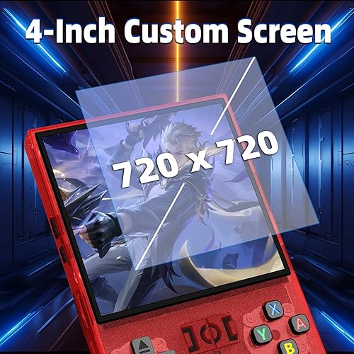 Miniatura 6 de R36MAX - Consola de juegos de mano retro, pantalla IPS de 4.0 pulgadas, memoria de 64 GB, consola portátil de videojuegos arcade regalo para