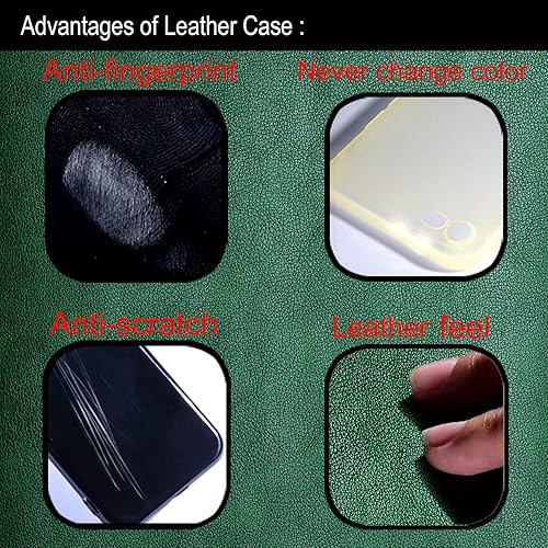 Miniatura 5 de AIORIA Para Poco X5 Pro Case, Funda de cuero premium para teléfono Diseño retro Funda protectora completa para Xiaomi Poco X5 Pro 5G (verde)