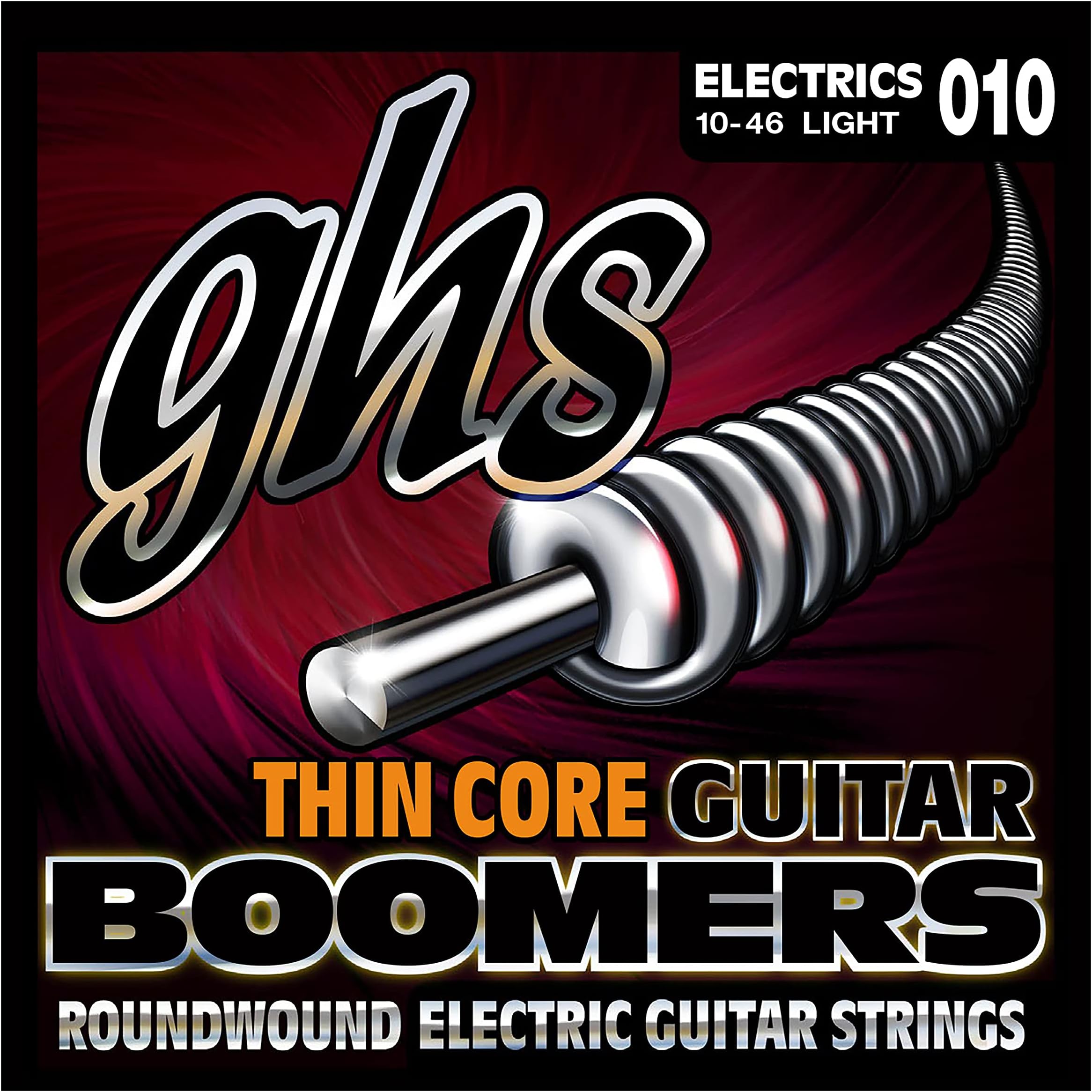 GHS Strings TC-GBL TC-GBXL Thin Core Boomers, Nickel-Plated Electric Guitar Strings, Extra Light (.009-.042)