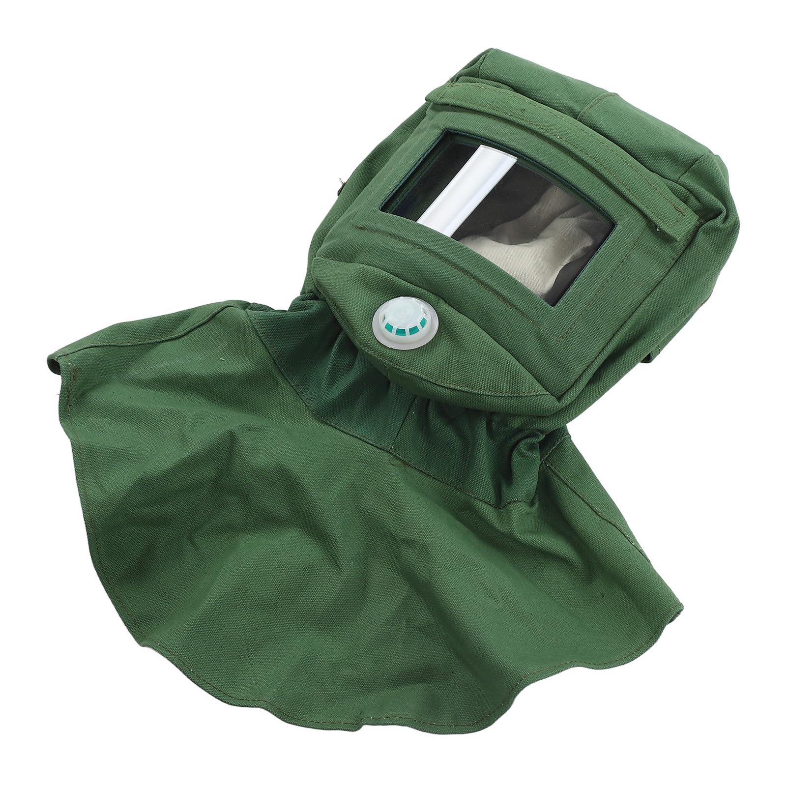 Cappuccio con Cappuccio per Sabbiatura Maschera Protettiva per Sabbiatrice a Scialle in Tela Maschera Antipolvere per Strumento di Sabbiatura del Protezione per il Collo