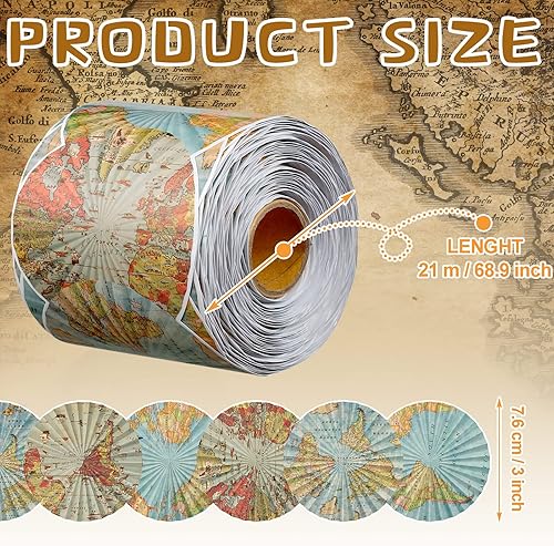 Miniatura 2 de Panelee Tablero de anuncios de mapa, borde de 68.9 pies, con borde de tablón de anuncios, mariposas, flores, abeja, espacio, inspirador, linda