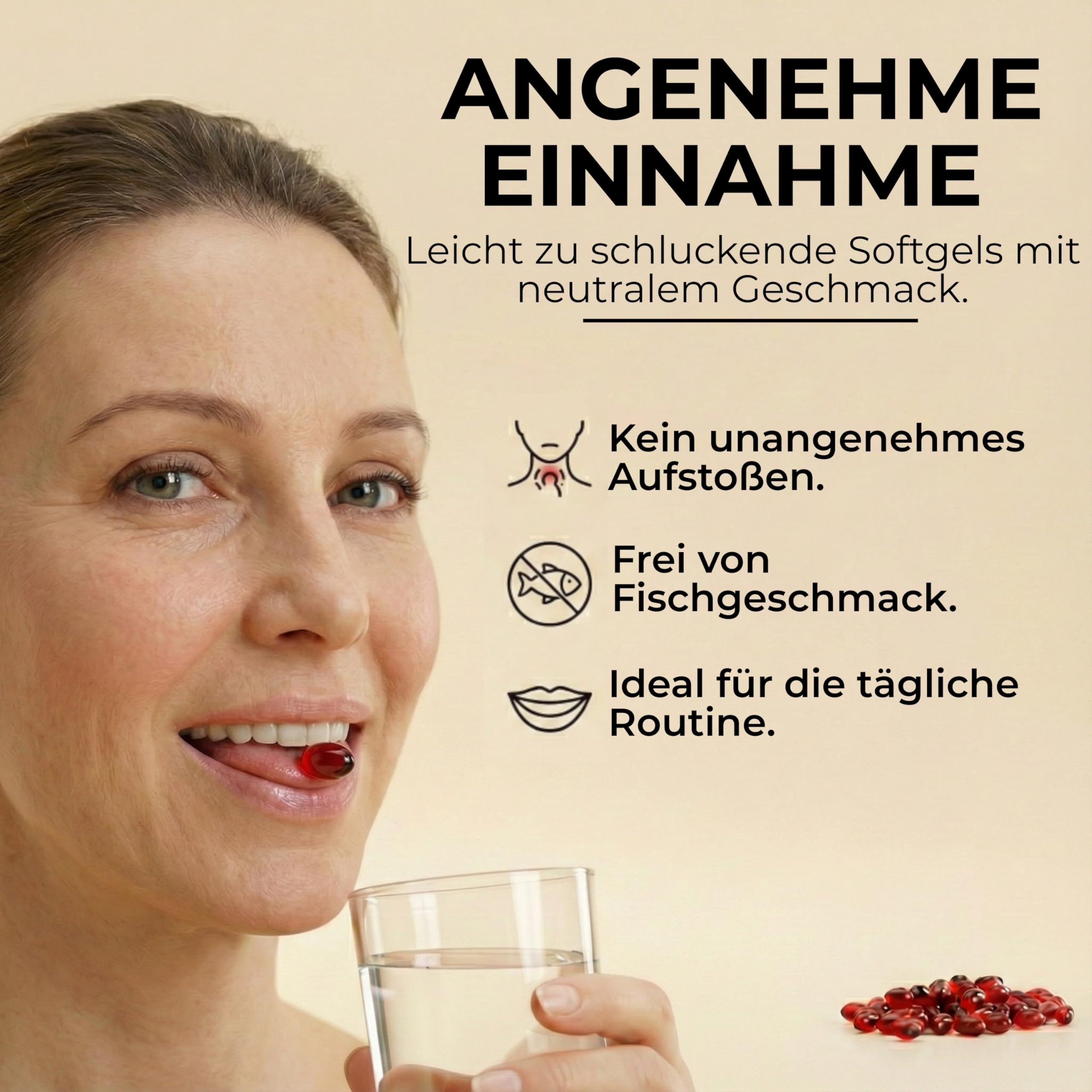 marble® Astaxanthin 12 mg + Krillöl, 120 Softgel-Kapseln – 4 Monatsvorrat – Astaxanthin hochdosiert aus Haematococcus Pluvialis Alge – laborgeprüft, Made in Germany – 30 Tage risikofrei testen