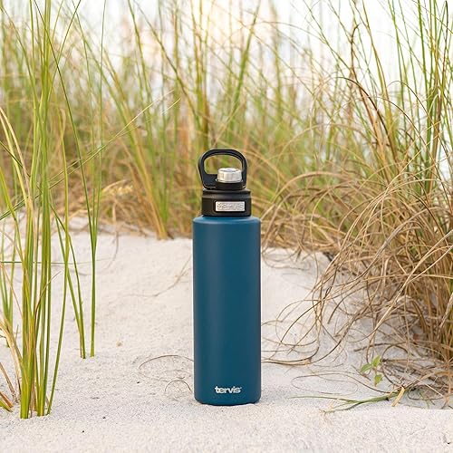 Miniatura 8 de Tervis Midnight Tiger - Vaso aislado de triple pared para viaje mantiene las bebidas frías, botella de boca ancha de 40 onzas, acero inoxidable