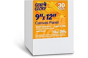 Canvases for Painting 9 x 12 inch - Value Pack for Endless Creativity
