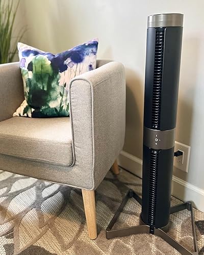 Miniatura 2 de Vornado Airbar Ventilador de 4 torres y circulador de aire horizontal con control remoto, 35 pulgadas, 3 ajustes de velocidad, flujo de aire