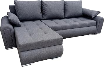 Relax Corner Sofa with Sleep Function Grey